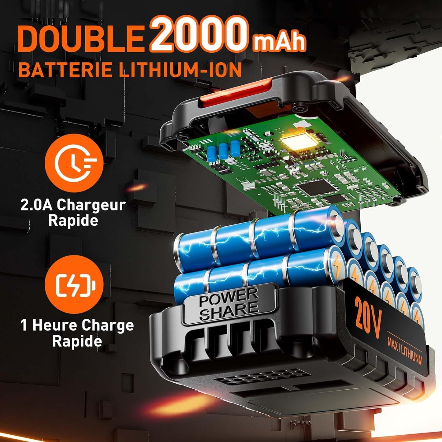 Destornillador a batería con múltiples accesorios para aficionados al bricolaje (DIY)